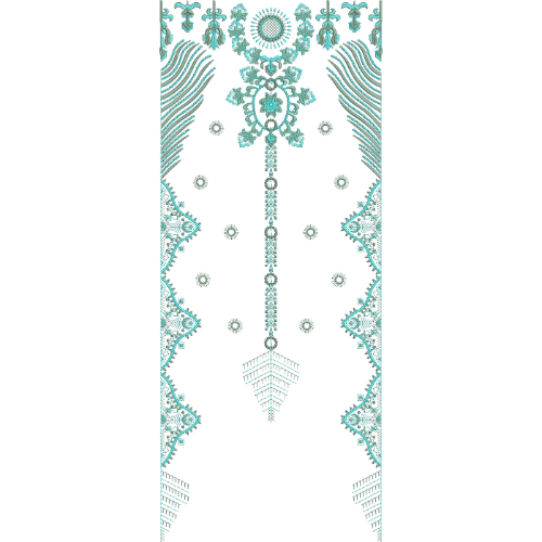 Neck Flower Embroidery Design