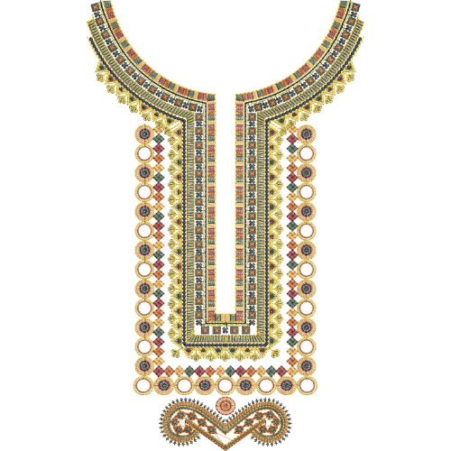Simple Neck Embroidery Design
