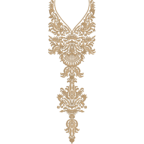 Neckline Embroidery Design