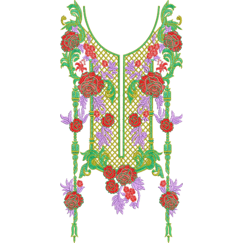 Neck Gala Embroidery Design
