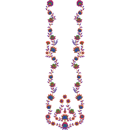 Neckline Embroidery Design