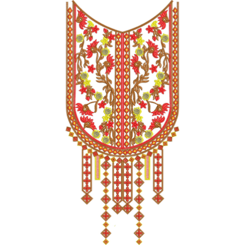 Beautiful Neck Embroidery Design