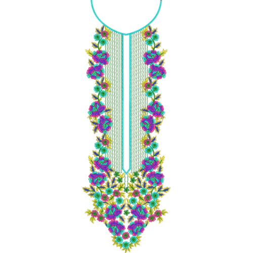 Beautiful Neck Embroidery Design