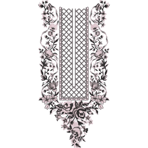 Unique Neck Embroidery Design