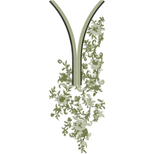 Neckline Embroidery Design