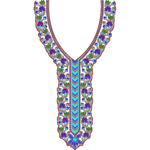 Simple Neck Embroidery Design