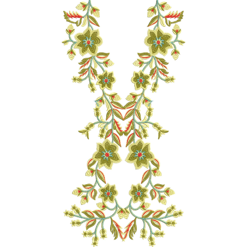 Simple Neck Embroidery Design