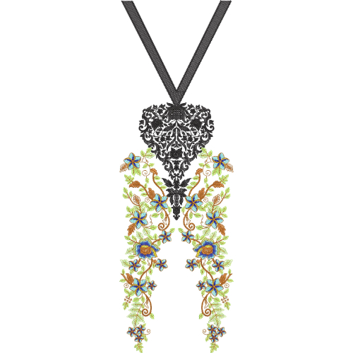 Beautiful Neck Embroidery Design