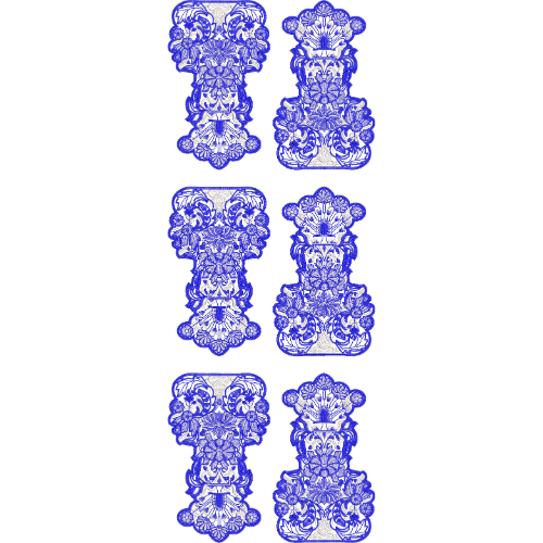 Neck Flower Embroidery Design