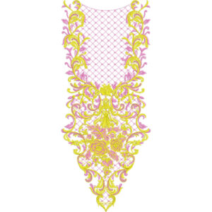 Unique Neck Embroidery Design