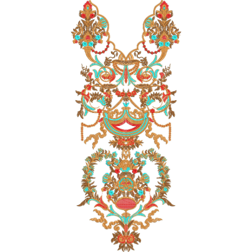 Beautiful Neck Embroidery Design