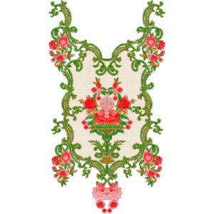 Unique Neck Embroidery Design