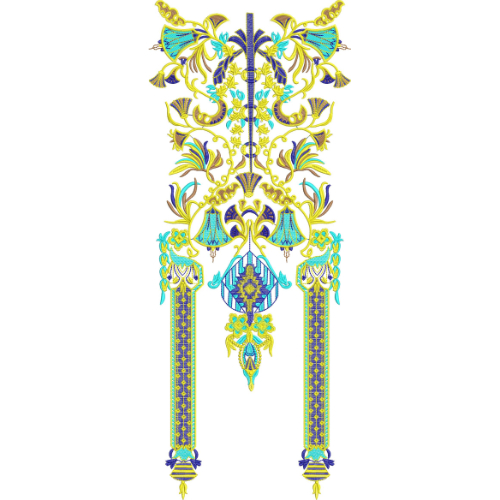 Neck Kurta Embroidery Design