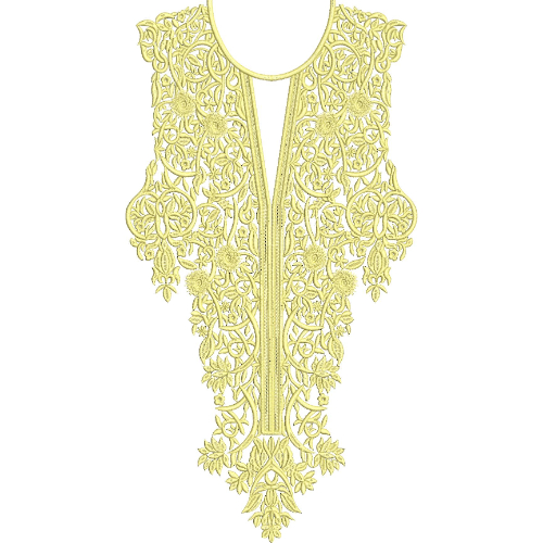 Unique Neck Embroidery Design
