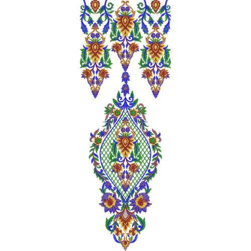 Neck Kurta Embroidery Design