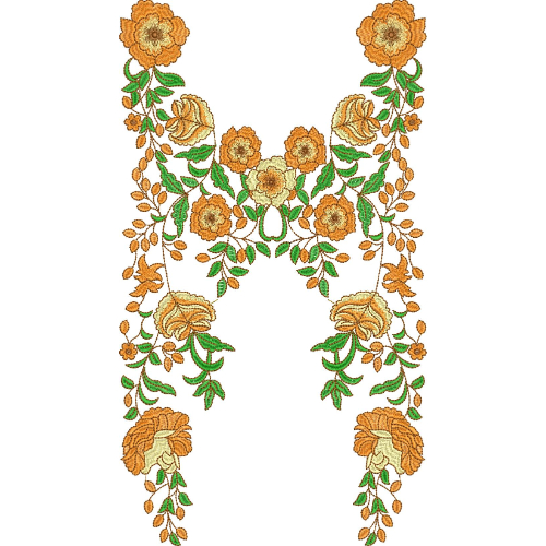 Simple Neck Embroidery Design