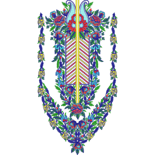 Neck Gala Embroidery Design