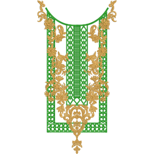 Neckline Embroidery Design