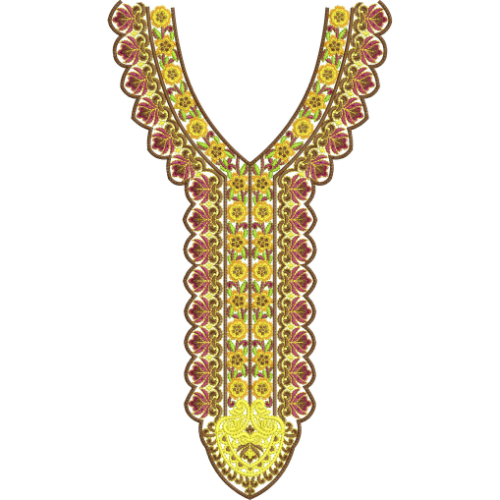 Neck Kurta Embroidery Design