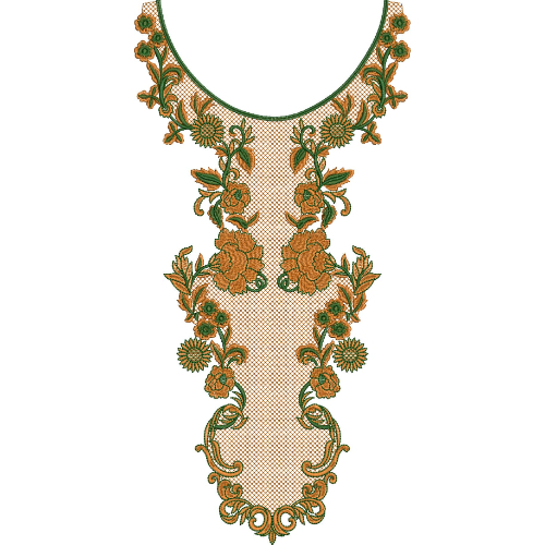 Neck Gala Embroidery Design