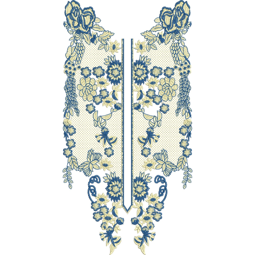 Neck Kurta Embroidery Design