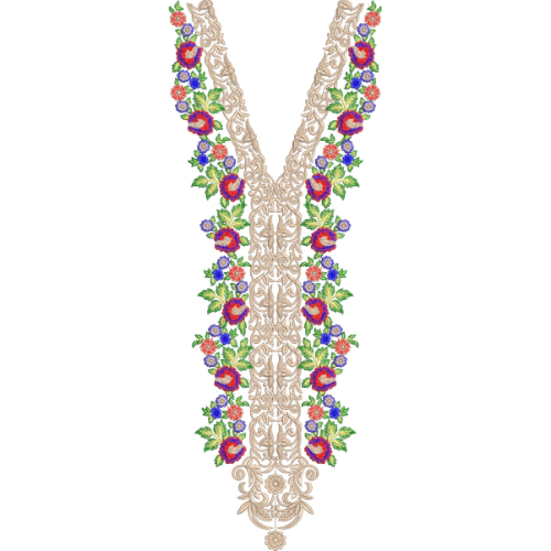 Simple Neck Embroidery Design