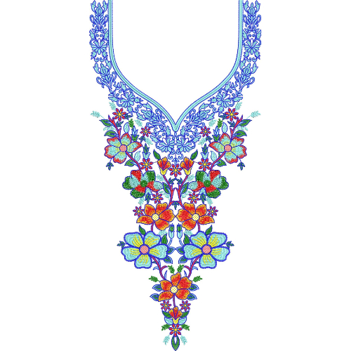 Neck Gala Embroidery Design
