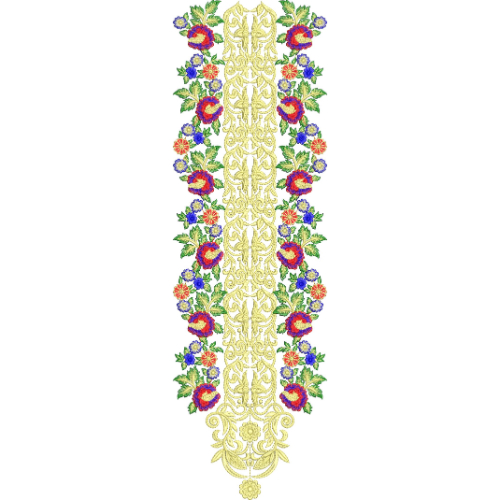 Neck Gala Embroidery Design