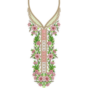 Unique Neck Embroidery Design