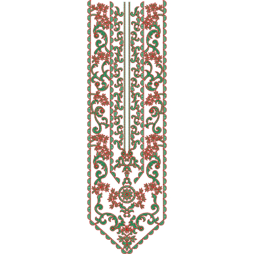 Neckline Embroidery Design