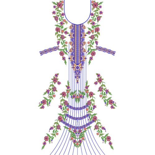 Simple Neck Embroidery Design