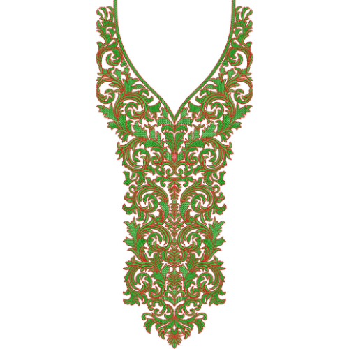 Neck Kurta Embroidery Design