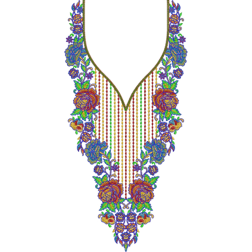 Neck Gala Embroidery Design