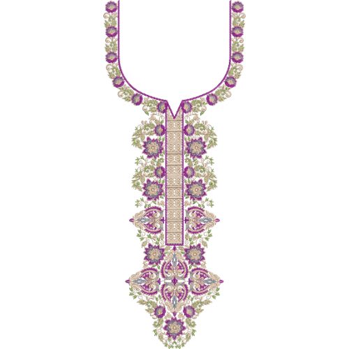 Neckline Embroidery Design