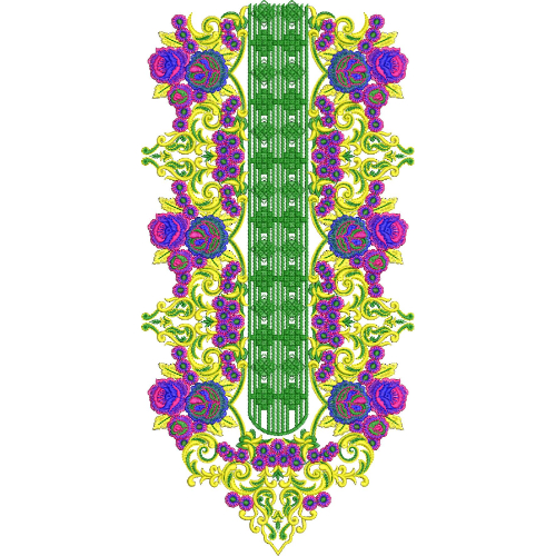 Neckline Embroidery Design