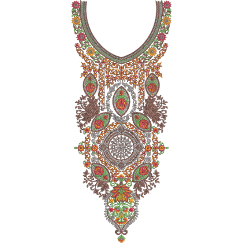 Beautiful Neck Embroidery Design