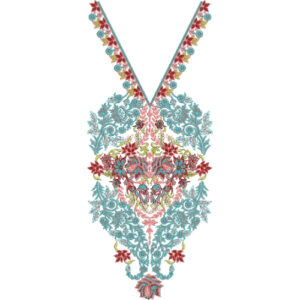 Unique Neck Embroidery Design