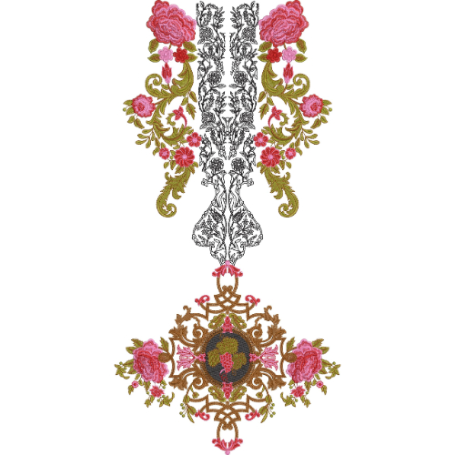 Beautiful Neck Embroidery Design