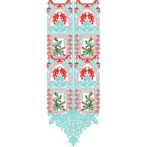 Unique Neck Embroidery Design