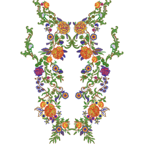 Beautiful Neck Embroidery Design
