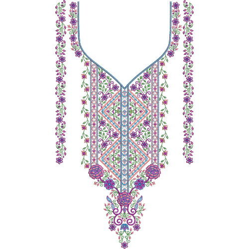 Simple Neck Embroidery Design