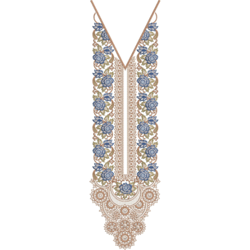 Neck Gala Embroidery Design