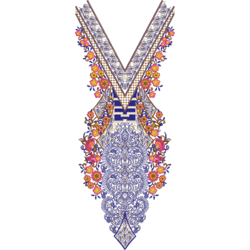 Simple Neck Embroidery Design