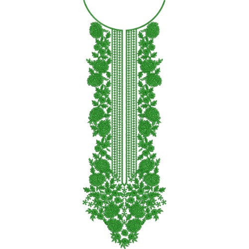 Neckline Embroidery Design