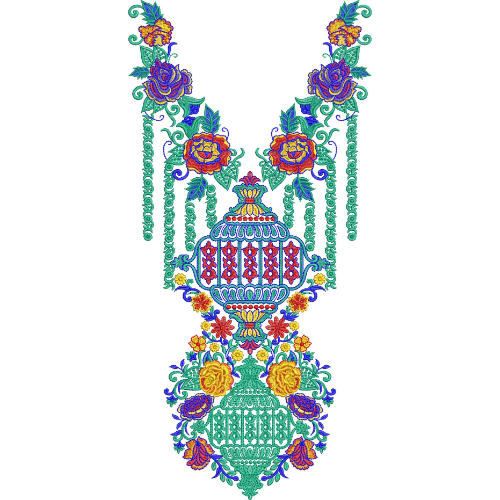 Neck Kurta Embroidery Design