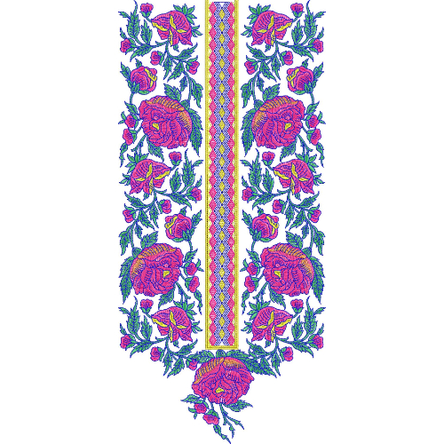 Unique Neck Embroidery Design