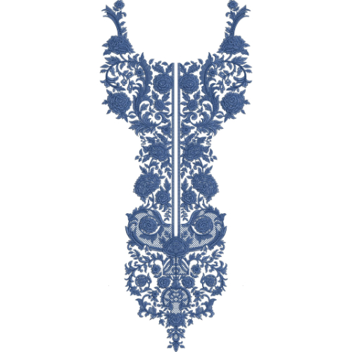 Neckline Embroidery Design