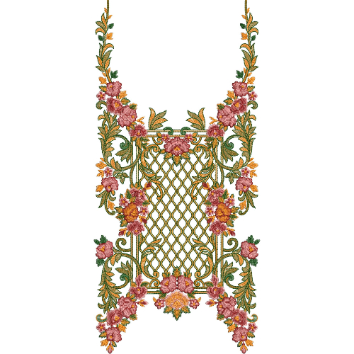 Simple Neck Embroidery Design