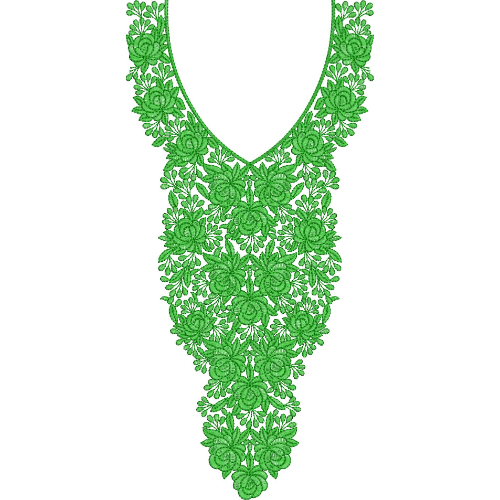 Unique Neck Embroidery Design