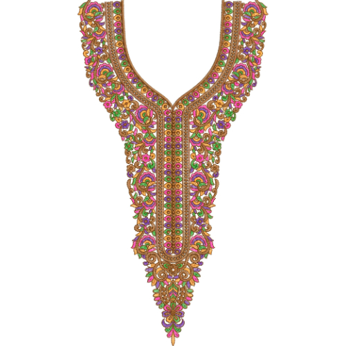 Neck Gala Embroidery Design
